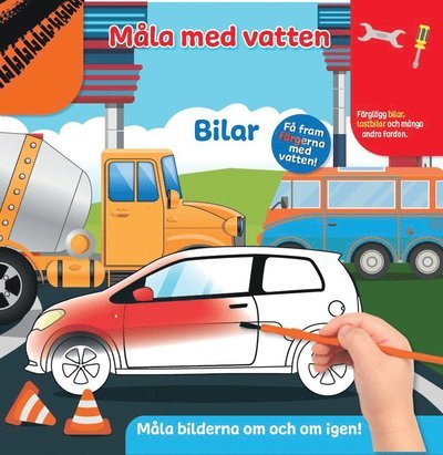 Cover for Måla med vatten : Bilar (Kartonbuch) (2023)
