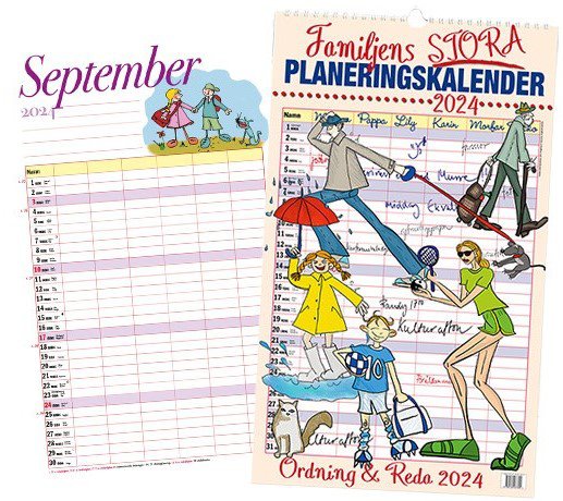 Cover for Familjens STORA Planeringskalender  2024 (Spiral Book) (2023)