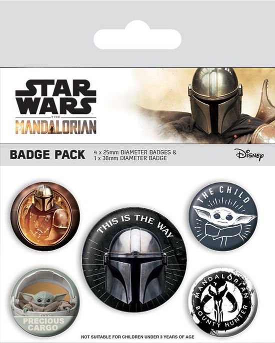 Mandalorian - This Is The Way - Pack 5 Badges - Mandalorian - Merchandise -  - 5050293806945 - 1. februar 2021