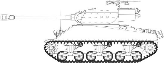Cover for M36B1 GMC U.S. Army (Leksaker)