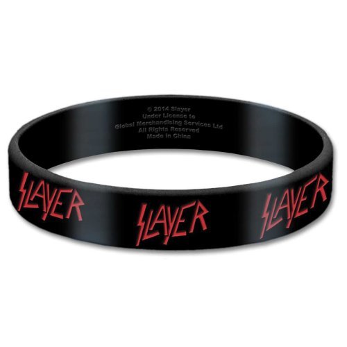 Slayer Gummy Wristband: Logo - Slayer - Produtos - Global - Accessories - 5055295386945 - 4 de maio de 2016
