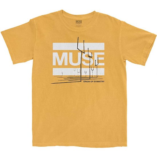 Muse Unisex T-Shirt: Origin of Symmetry (Wash Collection) - Muse - Fanituote -  - 5056561020945 - 