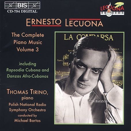 Complete Piano Music 3 - E. Lecuona - Musiikki - BIS - 7318590007945 - maanantai 3. maaliskuuta 2003