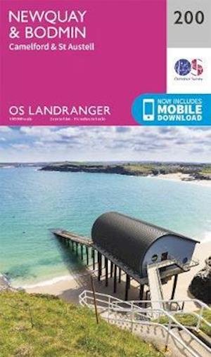 Newquay & Bodmin: Camelford & St Austell - OS Landranger Map - Ordnance Survey - Books - Ordnance Survey - 9780319263945 - October 12, 2020