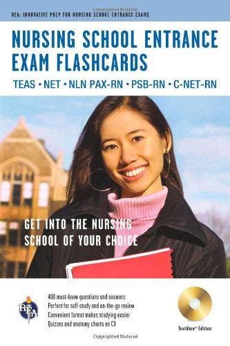 Cover for Editors of Rea · Nursing School Entrance Exams (Teas) Flashcard Book Premium Edition W/cd-rom (Nursing Test Prep) (Paperback Book) [Pap / Cdr edition] (2010)