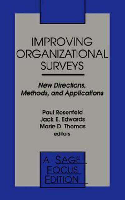 Cover for Paul Rosenfeld · Improving Organizational Surveys: New Directions, Methods, and Applications - SAGE Focus Editions (Paperback Book) (1993)