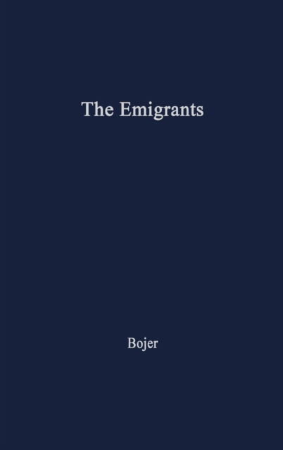 Cover for Johan Bojer · The Emigrants (Hardcover Book) [New edition] (1974)