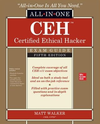 Cover for Matt Walker · CEH Certified Ethical Hacker All-in-One Exam Guide, Fifth Edition (Paperback Book) (2021)