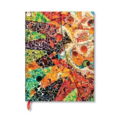 Cover for Paperblanks · Gaudi’s Sun (Gaudi’s Mosaics) Midi Lined Hardback Journal (Wrap Closure) - Gaudi's Mosaics (Hardcover bog) (2024)