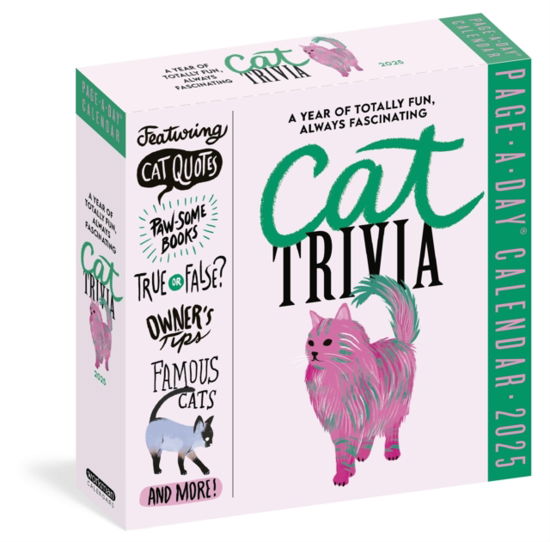 Cat Trivia Page-A-Day® Calendar 2025: Cat Quotes, Paw-some Books, True or False, Owner's Tips, Famous Cats, Know Your Breeds, and More! - Workman Calendars - Gadżety - Workman Publishing - 9781523524945 - 6 sierpnia 2024