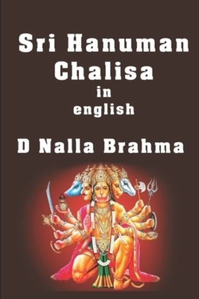 Cover for D Nalla Brahma · Sri Hanuman Chalisa in English (Pocketbok) (2019)