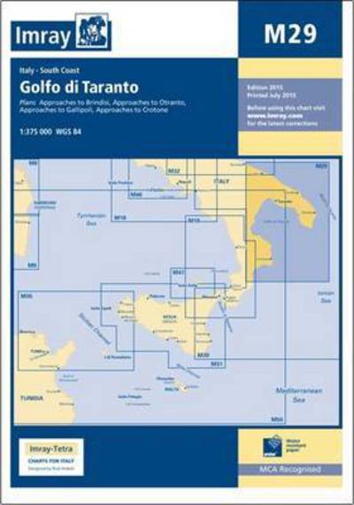 Cover for Imray · Imray Chart M29: Golfo di Taranto - M Series (Paperback Book) (2015)