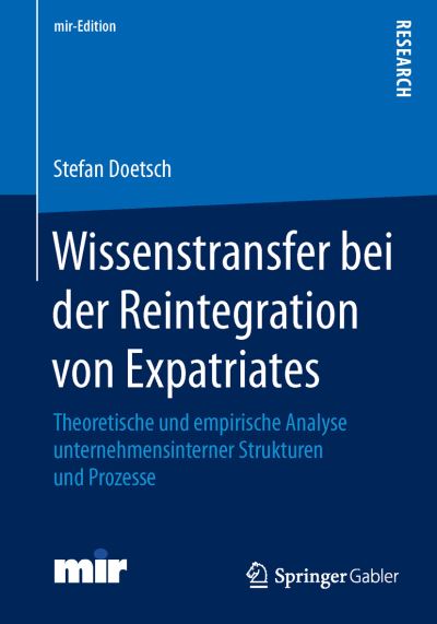 Cover for Doetsch · Wissenstransfer bei der Reinteg (Buch) (2016)