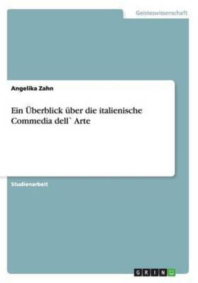 Cover for Zahn · Ein Überblick über die italienisch (Book) (2015)