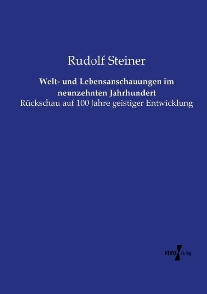 Cover for Steiner · Welt- und Lebensanschauungen im (Bok) (2019)