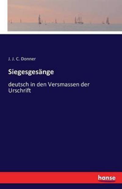 Cover for Donner · Siegesgesänge (Book) (2016)