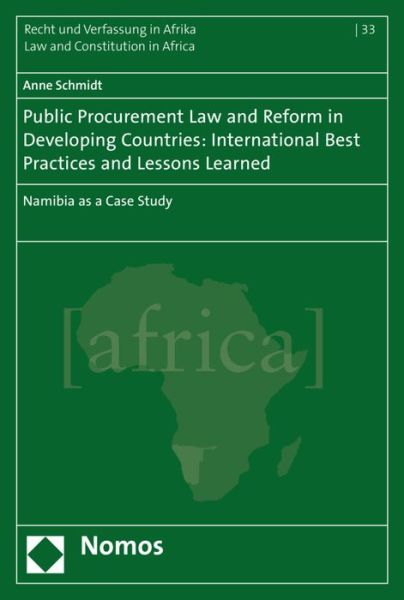 Cover for Schmidt · Public Procurement Law and Refo (Book) (2017)