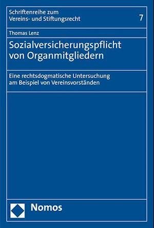 Cover for Lenz · Sozialversicherungspflicht von Org (N/A) (2021)