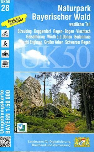 UK50-28 Naturpark Bayerischer Wald - westlicher Teil 1:50 000 (UK50-28) - LDBV Bayern - Libros - LDBV Bayern - 9783899337945 - 1 de febrero de 2022