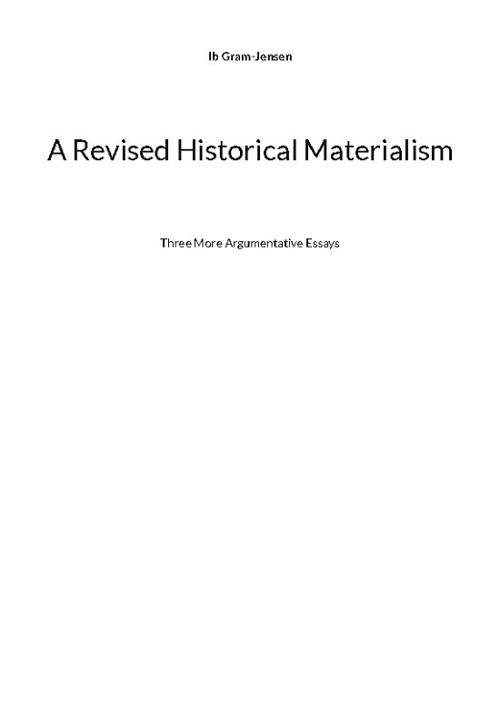 Cover for Ib Gram-Jensen · A Revised Historical Materialism (Paperback Book) [1e uitgave] (2024)