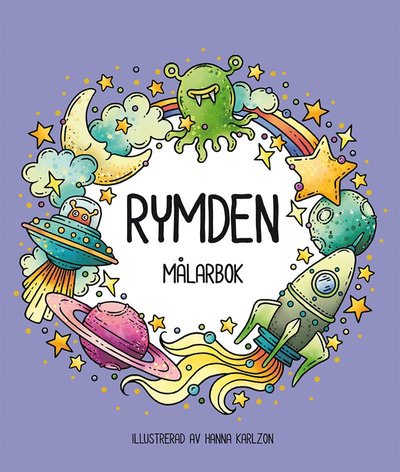 Cover for Hanna Karlzon · Rymden - målarbok (Bok) (2023)