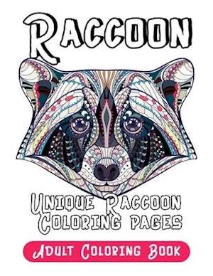 Cover for Kim Rivera · Raccoon Adult Coloring Book (Paperback Book) (2020)