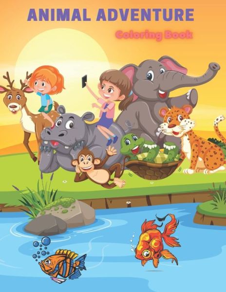 Cover for Faye Krige · Animal Adventure - Coloring Book (Paperback Book) (2020)