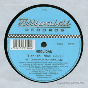 Cover for Hooligan · Hear You Now Pt2 (12&quot;) (2011)