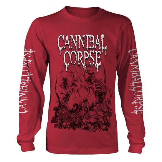 Cover for Cannibal Corpse · Pile of Skulls 2018 (Red) (Tröja) [size M] [Red (Fotl) edition] (2019)