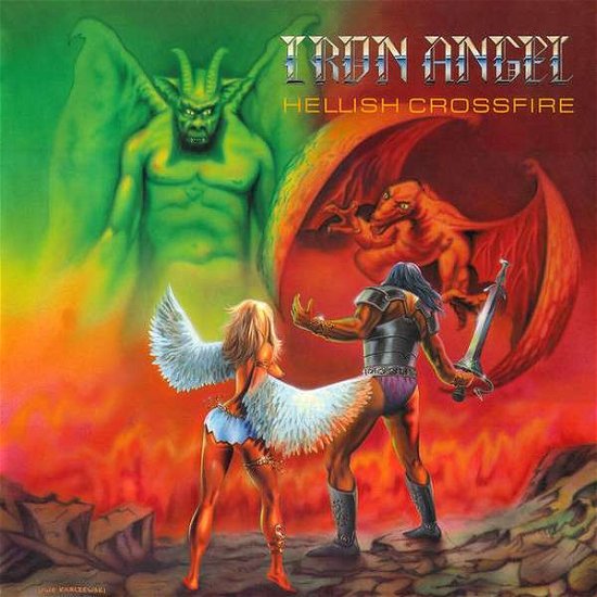 Iron Angel · Hellish Crossfire (Fire Splatter Vinyl) (LP) (2022)
