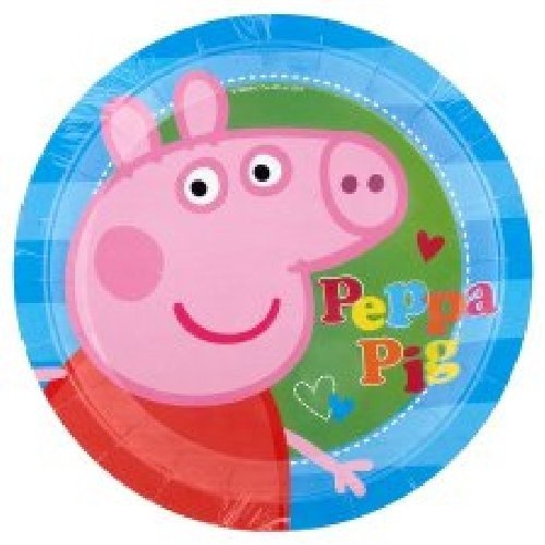 Peppa Pig - 8 Piatti 23 Cm - Peppa Pig - Merchandise -  - 5015116190946 - 