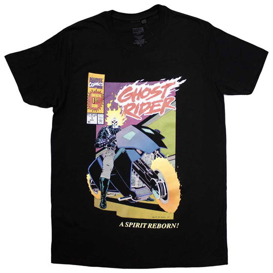 Marvel Comics · Marvel Comics Unisex T-Shirt: Ghost Rider Spirit Reborn Comic Cover (T-shirt) [size L]