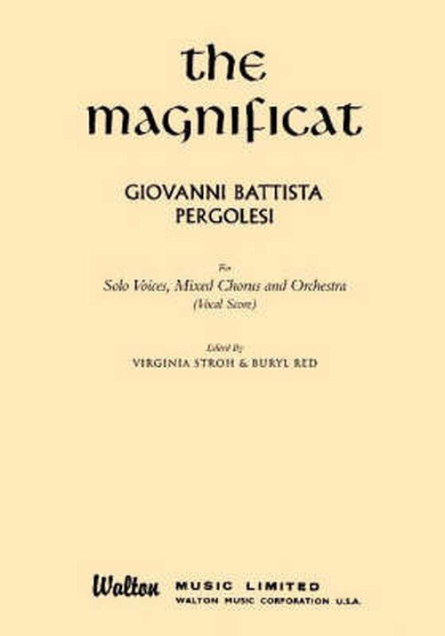 Cover for Giovanni Battista Pergolesi · Magnificat (Paperback Book) (2007)