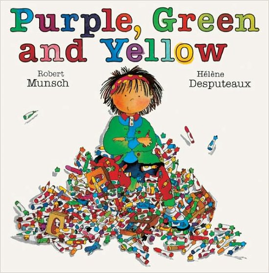 Cover for Robert Munsch · Purple, Green and Yellow (Hardcover bog) [Turtleback School &amp; Library Binding edition] (1992)