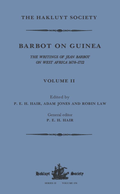 Cover for Adam Jones · Barbot on Guinea: Volume II - Hakluyt Society, Second Series (Paperback Book) (2022)