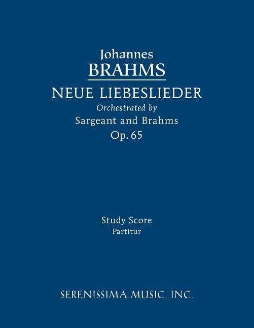Cover for Johannes Brahms · Neue Liebeslieder, Op.65: Study score (Paperback Bog) [New Orchestration edition] (2016)