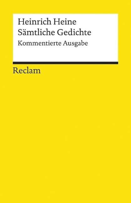 Cover for Heinrich Heine · Reclam UB 18394 Heine.Sämtl.Gedichte (Bog)