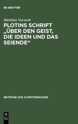 Cover for Vorwerk · Plotins Schrift &quot;Über den Geist (Book) [German edition] (2001)