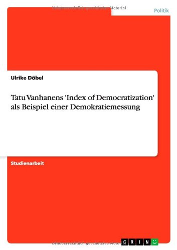 Cover for Döbel · Tatu Vanhanens 'Index of Democrat (Book) [German edition] (2010)