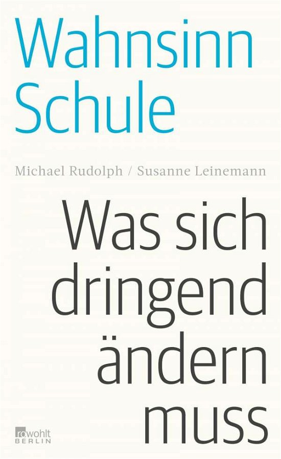 Cover for Rudolph · Wahnsinn Schule (Book)