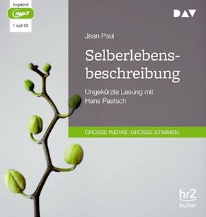 Cover for Jean Paul · Selberlebensbeschreibung (CD)