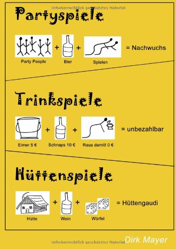Cover for Dirk Mayer · Trinkspiele Partyspiele Hüttenspiele (Paperback Book) [German edition] (2008)