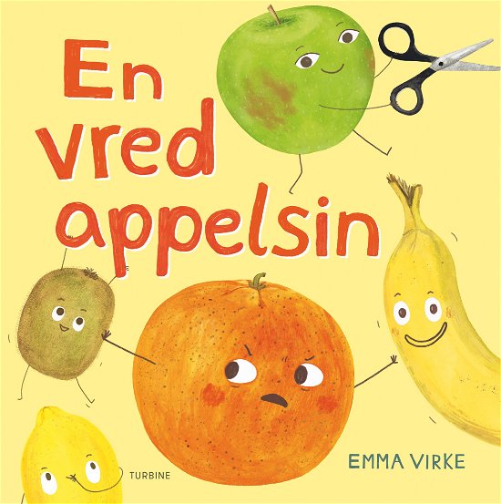 Cover for Emma Virke · En vred appelsin (Cardboard Book) [1. wydanie] (2023)