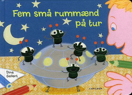 Cover for Dina Gellert · Fem små rummænd på tur (Cardboard Book) [1th edição] (2011)