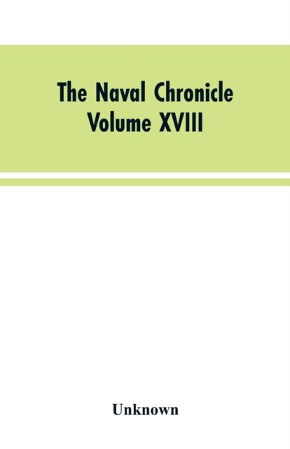 Cover for The Naval Chronicle (Paperback Bog) (2019)