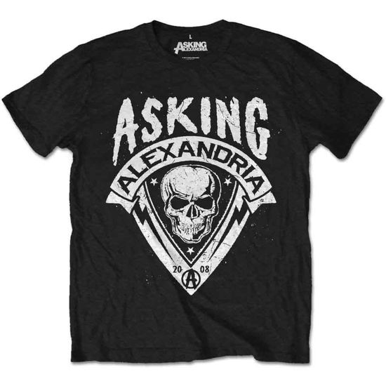 Cover for Asking Alexandria · Asking Alexandria Unisex T-Shirt: Skull Shield (Retail Pack) (T-shirt)