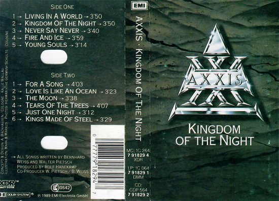 Cover for Axxis  · Kingdom Of The Night (Kassett)