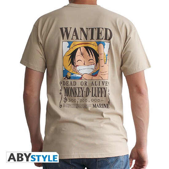 Cover for One Piece · ONE PIECE - T-Shirt Basic Homme WANTED LUFFY - San (MERCH) (2019)