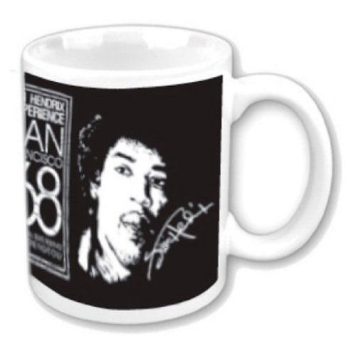 Jimi Hendrix Boxed Standard Mug: San Francisco 68 - The Jimi Hendrix Experience - Fanituote - Razamataz - 5055295308947 - maanantai 29. marraskuuta 2010