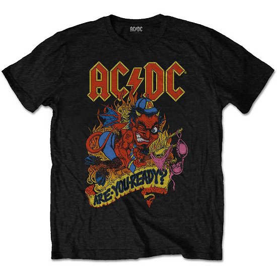 AC/DC Unisex T-Shirt: Are You Ready? - AC/DC - Merchandise -  - 5056170640947 - 